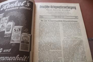 Preview: altes Heft - Deutsche Kriegsopferversorgung 1934